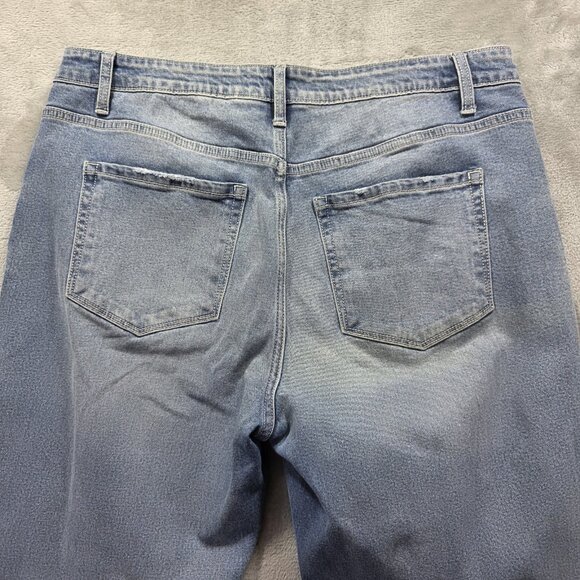 Vervet Jeans Womens 32 Blue Distressed Ripped Knees Skinny Stretch Denim VT973 - Picture 3 of 9